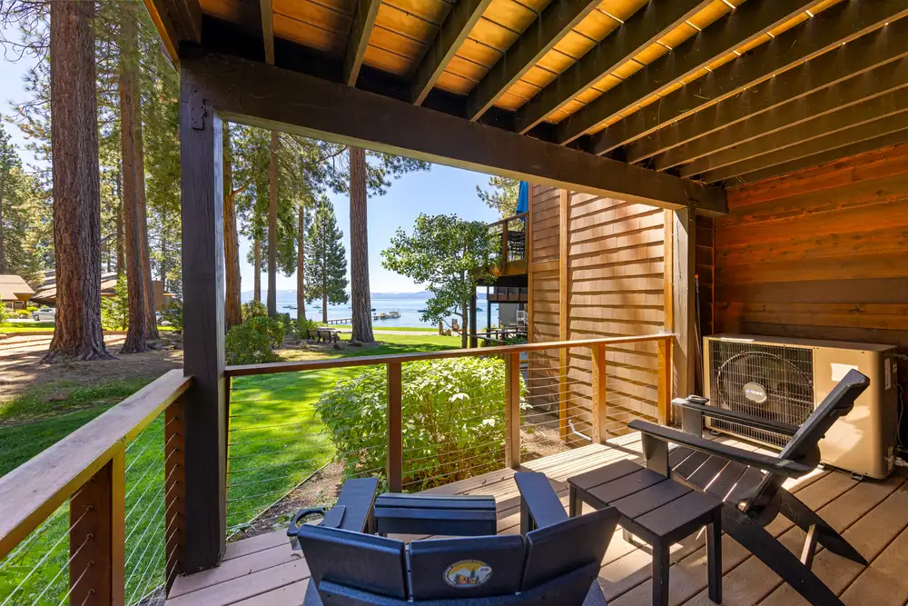 Outside deck attached to Master bedroom, Lakeside Luxe Retreat, an MG home in Kings Beach