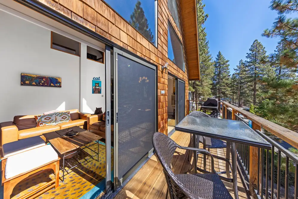second floor balcony with bbq grille, Rustic Ridge Retreat, an MG home in Kings Beach