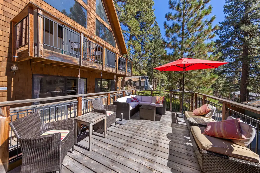 Front deck, Rustic Ridge Retreat, an MG home in Kings Beach